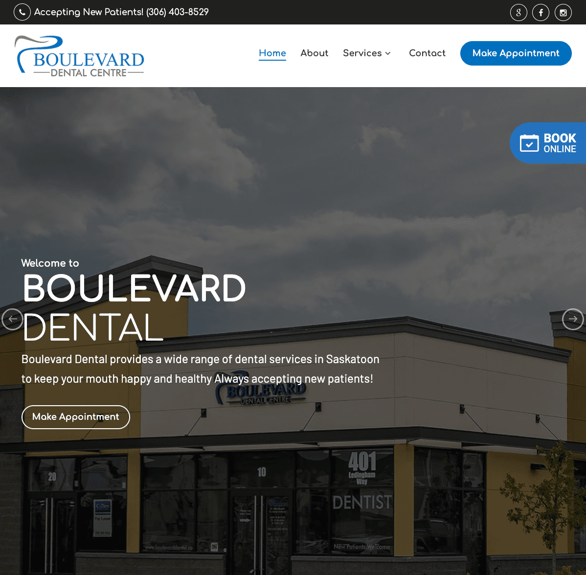 Boulevard Dental Website