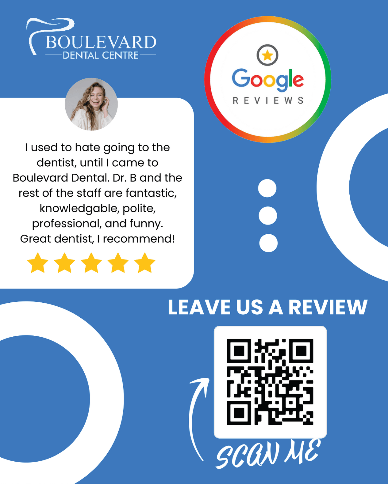 Boulevard Dental Google review poster